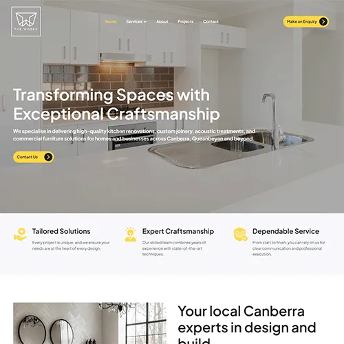 The Works website homepage
